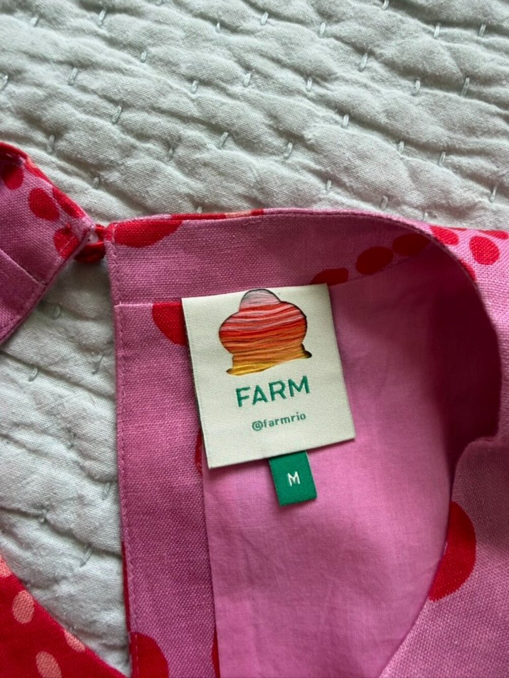 Farm Rio Octocool Octopus Linen Open Back Crop Top - Size M - Picture 7 of 8